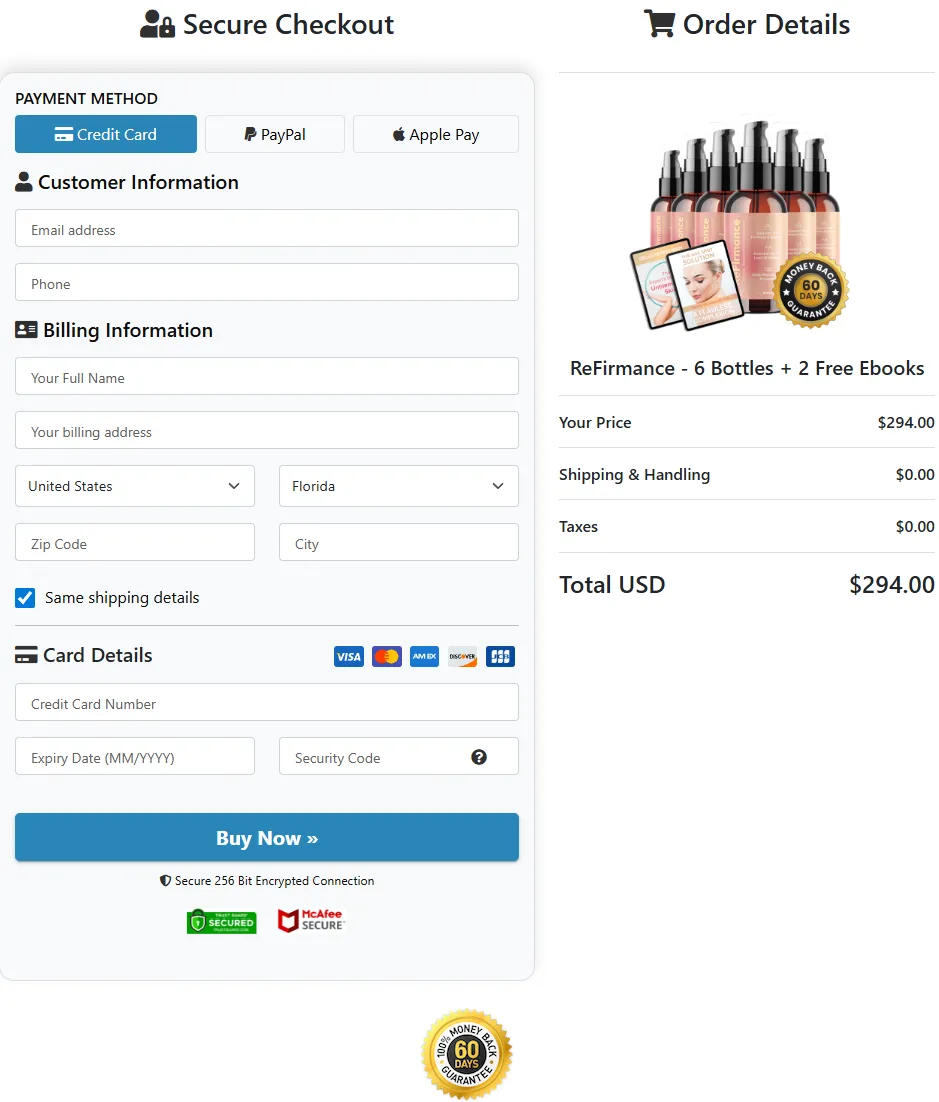 Buy ReFirmance from official website secure checkout